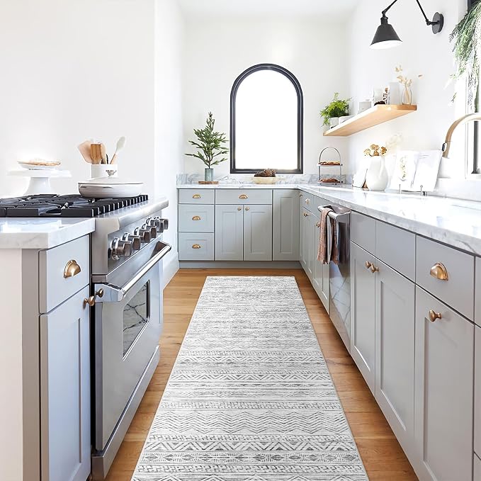 Moroccan 2'6"x8' Kitchen Runner Rug- Washable Rugs - Image 2