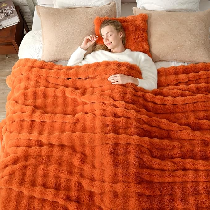 Cozy Bliss Faux Fur Throw Blanket by CozyBliss