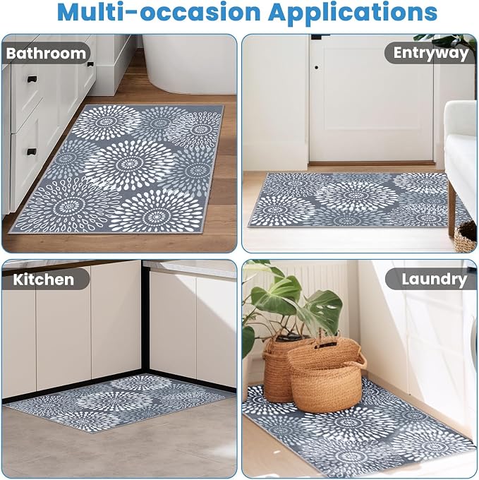 StepRite Runner Rug 2 x 3 ft, Washable Rugs, Hallway Runner Rugs, Kitchen - Image 6