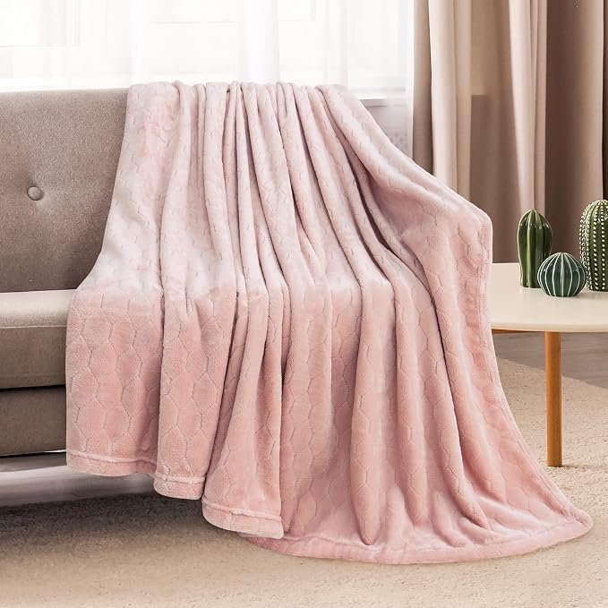 TOONOW Fleece Blanket Super Soft Cozy Throw Blanket 50" x 60", Lightweight - Image 2