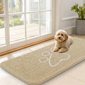 OLANLY Dog Door Mat for Muddy Paws 47x20, Paw Print Design, Absorbs Moisture by OLANLY