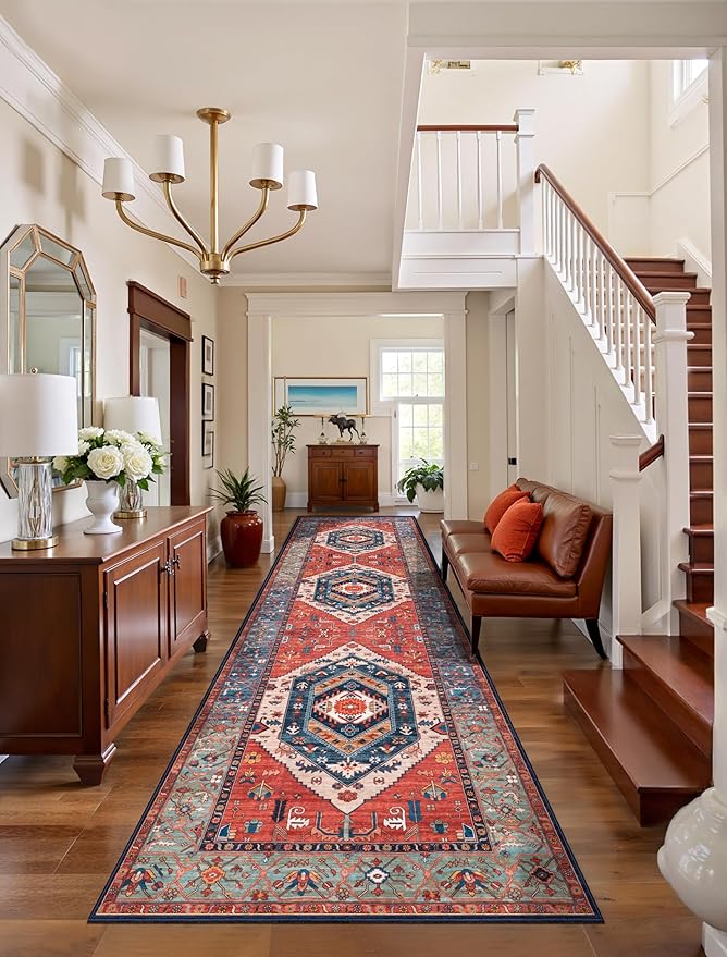 SERISSA Runner Rug for Hallways, 3x8 Washable Non Slip Kitchen Runner Rug by SERISSAHomeDecorCollection