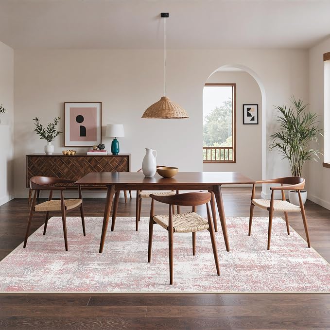 Area Rugs 9x12 for Living Room Bedroom, Modern Abstract Machine Washable Rug - Image 3