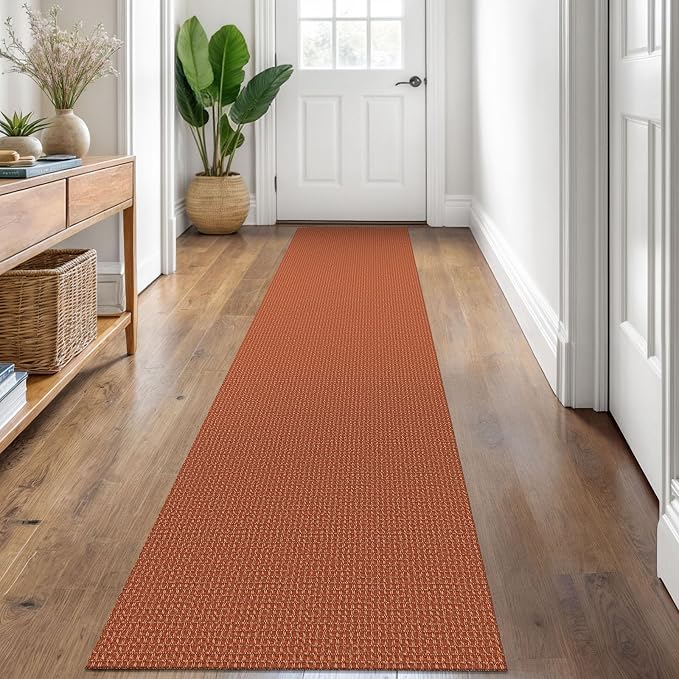 KOZYFLY Runners for Hallways 2x8 ft Washable Kitchen Runner Non Slip Rubber by KOZYFLY