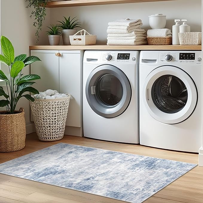 IOHOUZE Abstract Runner Rug 2x5 Ft Washable Runners - Image 8