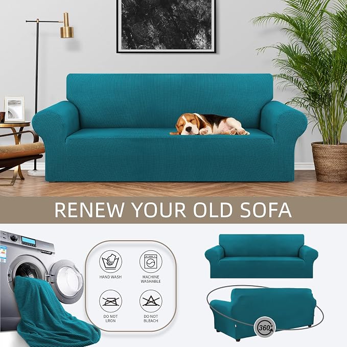 KEKUOU Stretch Sofa Cover Slipcover ，Couch Covers - Image 3
