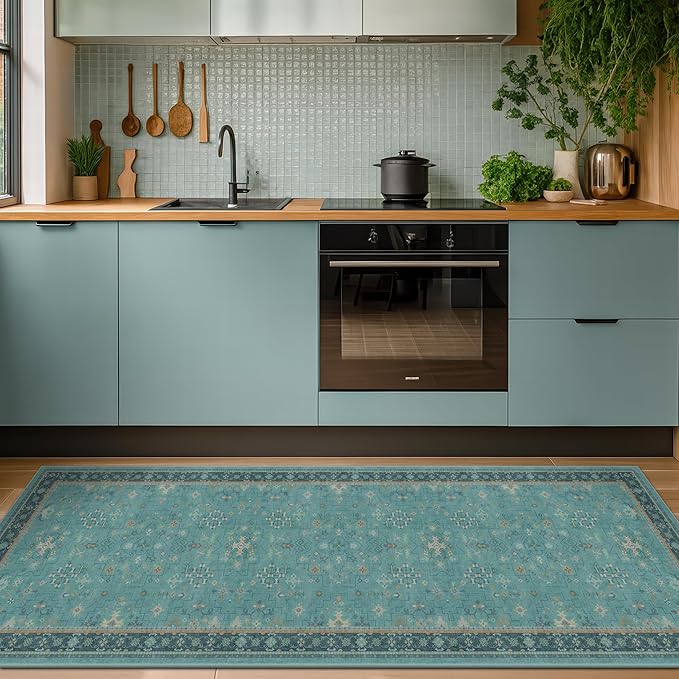 Hazo Haus Boho 2x6 Non Slip Kitchen Rug Runner by HazoHaus