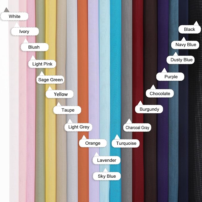 Lecloud Light Pink Sheer Curtains 84 Inches Long 2 Panels Set, Dual Rod Pocket - Image 9