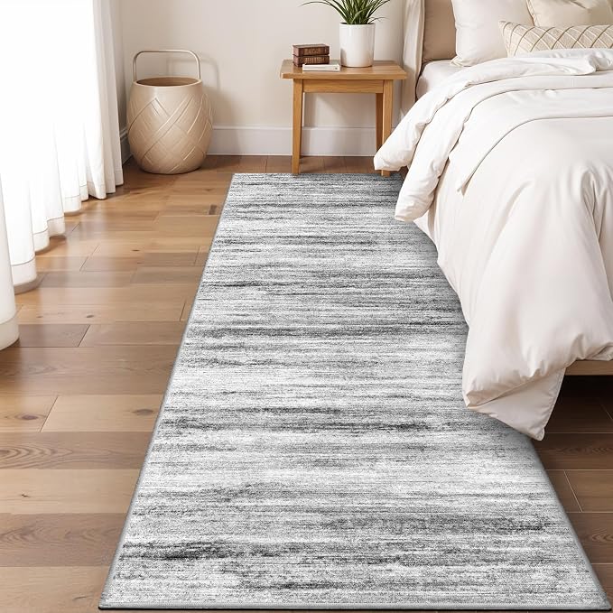 2x7 Washable Runner Rugs for Hallway: Easy-to-Clean Abstract Runners for - Image 3