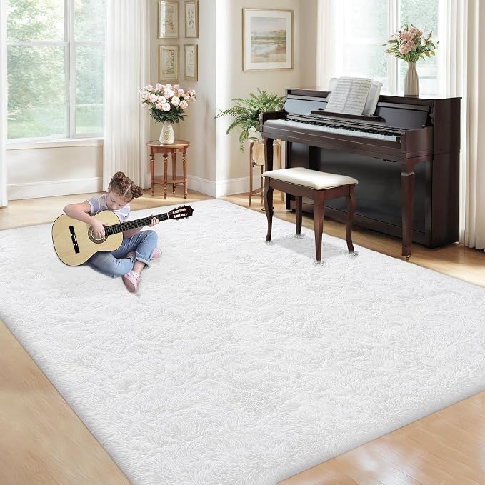 5x8 Area Rug for Living Room: Fluffy Shag Soft Washable Rugs Fuzzy Plush Indoor - Image 7