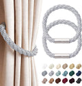 NICEEC 2 Pack Strong Magnetic Curtain Tiebacks Modern Simple Style Drape Tie by NICEEC