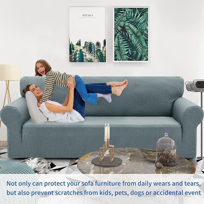 ZNSAYOTX 1 Piece Jacquard Couch Covers - Image 2