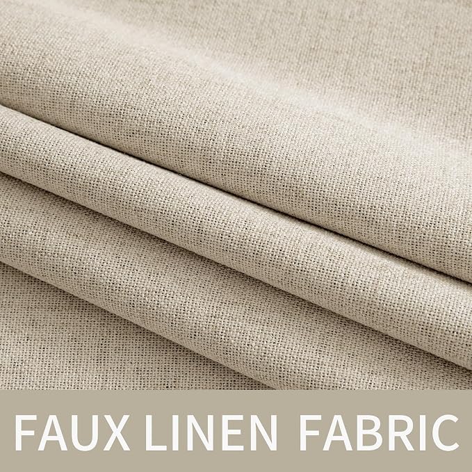 MIULEE 100% Blackout Linen Curtains - Image 5