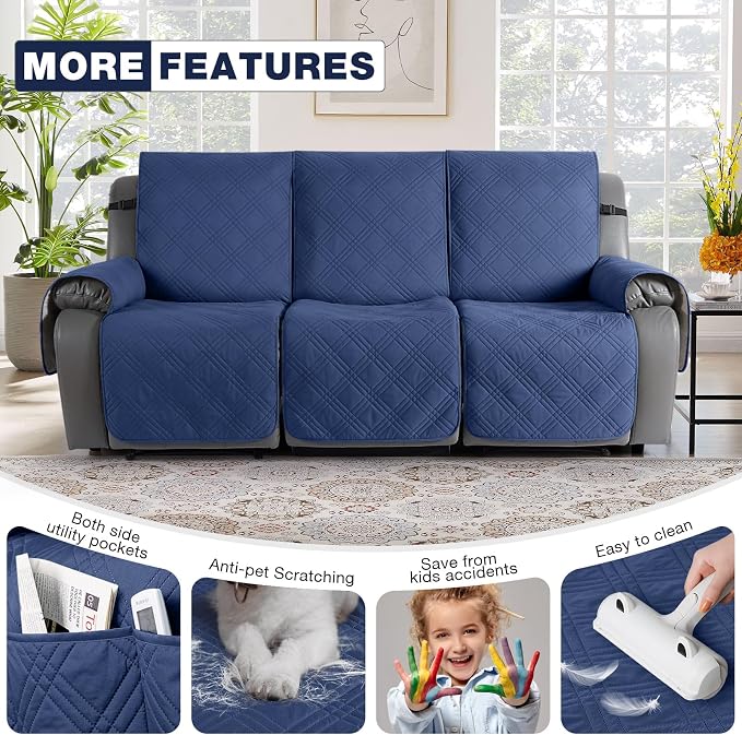 TAOCOCO 100% Waterproof Recliner Sofa Cover, Non Slip Split Couch Covers - Image 6