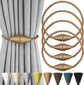 4 Pack Magnetic Curtain Tiebacks Rope Modern Handmade Curtain Tie Backs by CurtianTiebacks