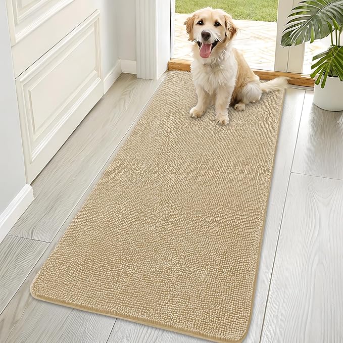 OLANLY Dog Door Mat for Muddy Paws 70x35, Absorbs Moisture and Dirt, Absorbent by OLANLY