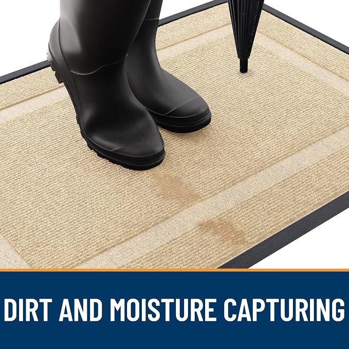 OLANLY Front Door Mat Indoor Outdoor Entrance, Waterproof All-Season, - Image 5