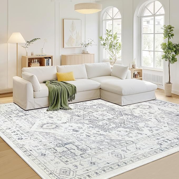 Area Rug 8x10 Washable Area Rugs by Srugn