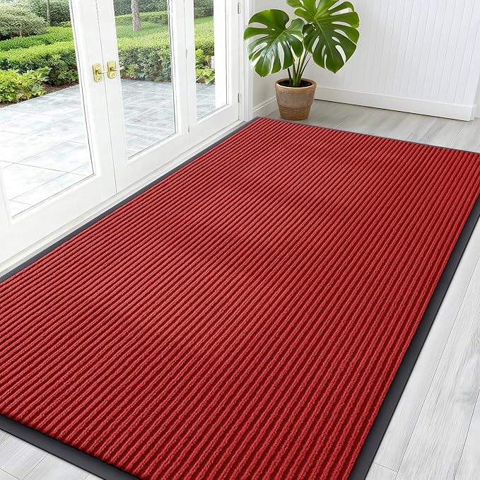 OLANLY Front Door Mat Indoor Outdoor Entrance, Waterproof Heavy Duty Doormat by OLANLY