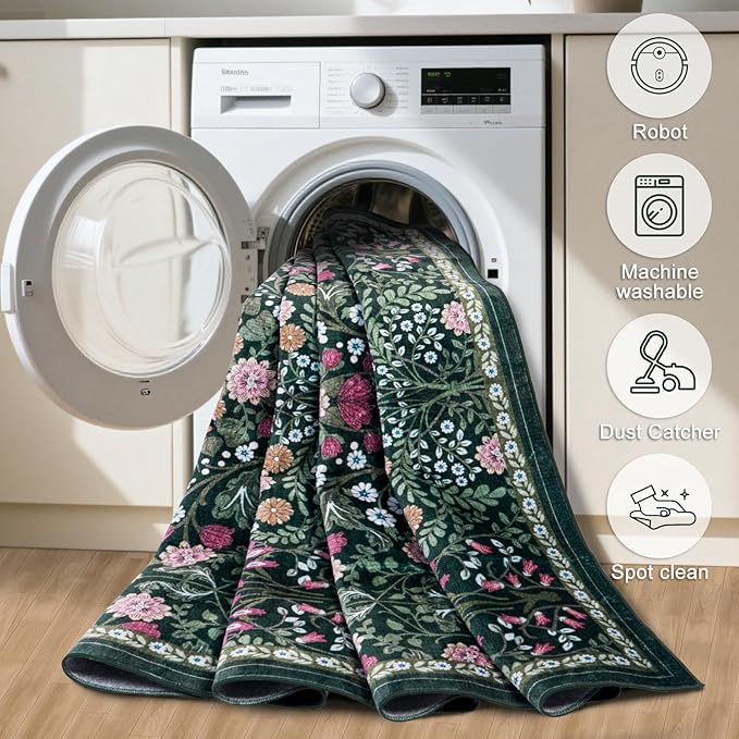 Runner Rug for Entryway: 2x6 Kitchen Rugs Non Slip Washable Ultra-Thin Soft - Image 7