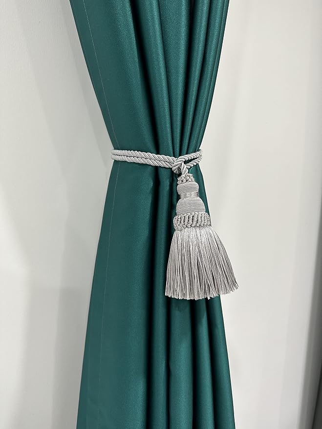 Fenghuangwu 2 Pack Curtain Tie Backs Rope Tassels - Image 5