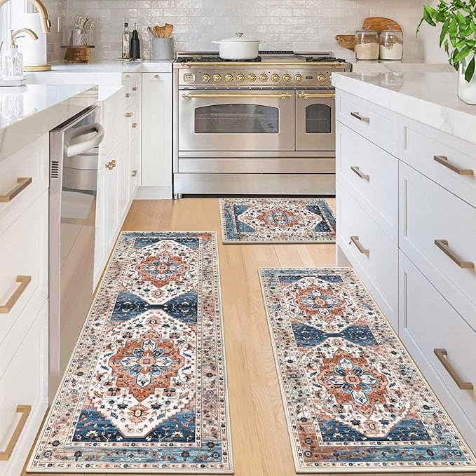 HEBE Boho Kitchen Rug Sets 3 Piece - Image 3