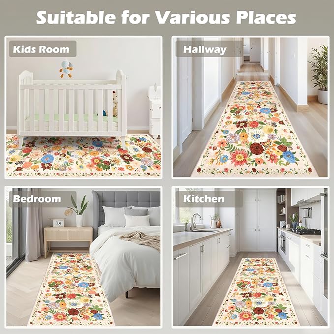 Runner Rug 2x6, Kitchen Rug Non Slip Washable Rugs - Image 7