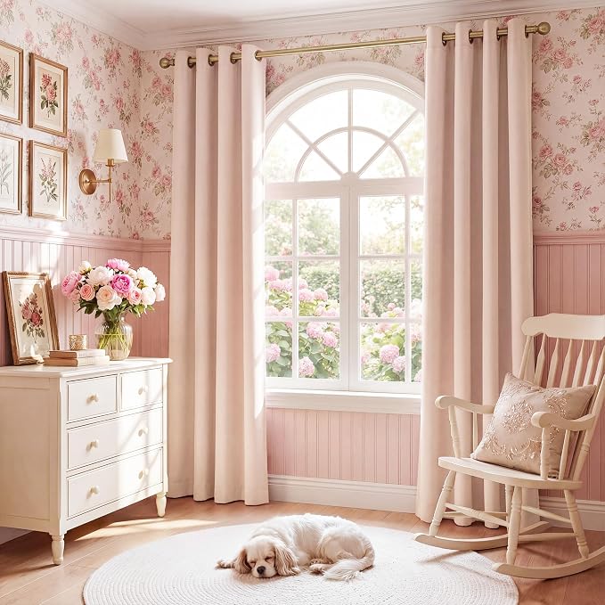 NICETOWN 100% Absolutely Blackout Linen Curtains - Image 7