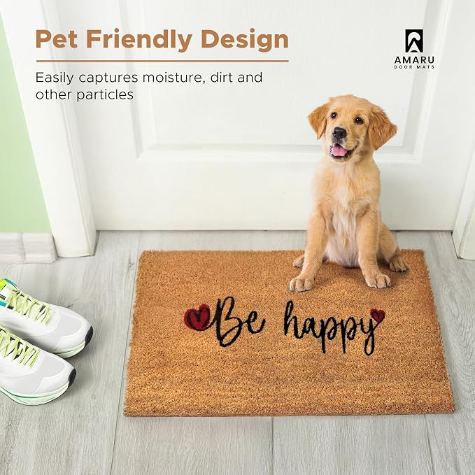 Be Happy - 17"x29" - Coir Door Mat - Welcome Mats - Image 7