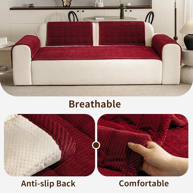 Couch Covers for Dogs Washable, 27.6"x82.7" Non Slip Couch Covers for Loveseat - Image 3