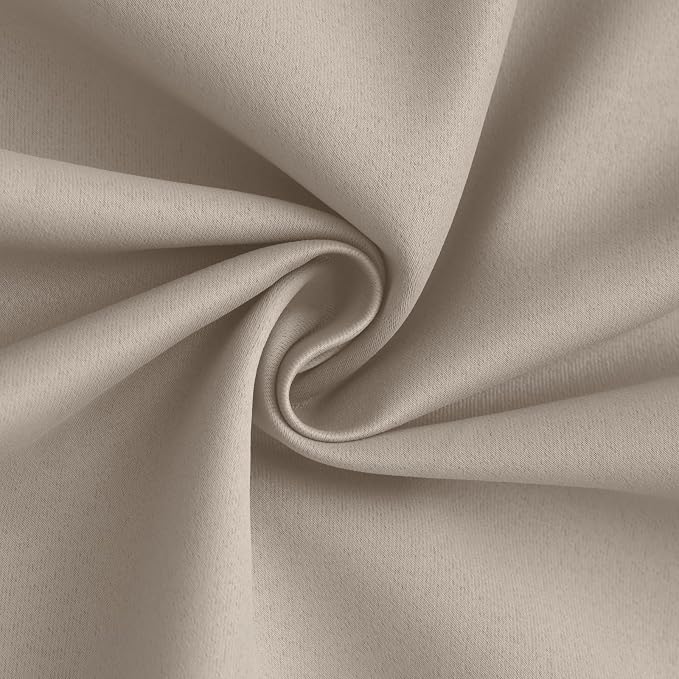 Yakamok 100% Blackout Curtain Panels 84 inches Cold and Light Blocking Drapes - Image 3
