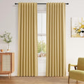 Guken 100% Blackout Curtains 90 Inch Length 2 Panels Set by Guken