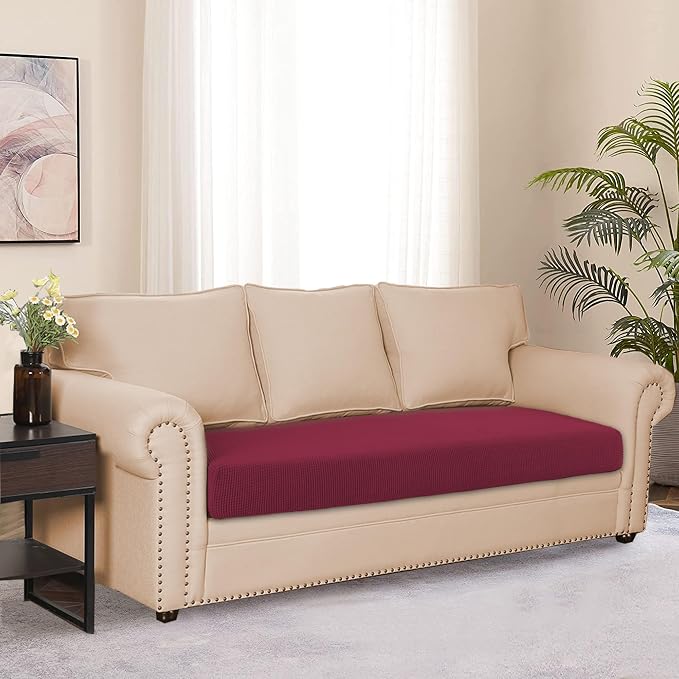 Water Resistant Sofa Cushion Slipcovers, Stretch Sofa Seat Cushion Covers - Image 2