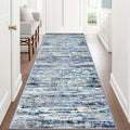 Lansny Modern Abstract Runner Rug 3x8, Washable Kitchen Runner Non-Slip Soft by lansny