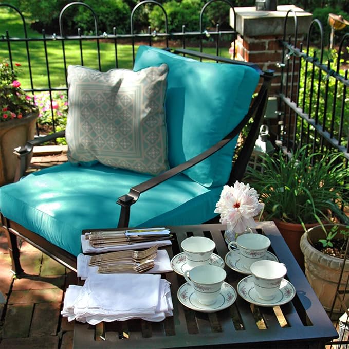 Sqodok Outdoor Cushion Covers 21x19 inch, Wicker Chair - Image 9