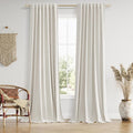 Guken Boho Extra Long 120 Inches 100% Black Out Curtains by Guken