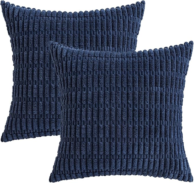 MIULEE Pack of 2 Corduroy Decorative Throw Pillow Covers 18x18 Inch Soft Boho - Image 6