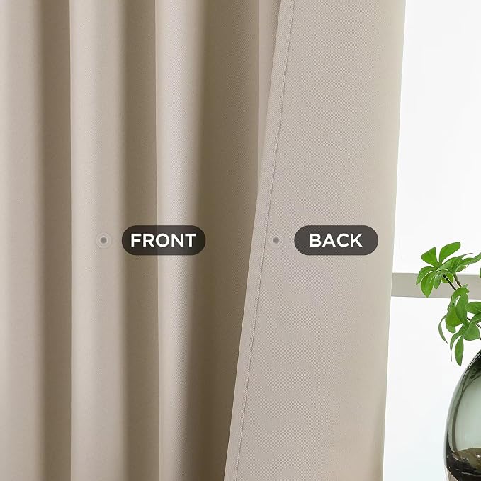 Joydeco Blackout Curtains 84 Inch Length 2 Panels Set, Thermal Insulated Long - Image 3