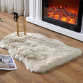 EasyJoy Ultra Soft Fluffy Shaggy Area Rug Faux Fur Rug Chair Cover Seat Pad by EasyJoy