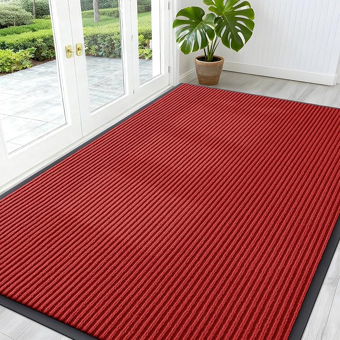 OLANLY Front Door Mat Indoor Outdoor Entrance, Waterproof Heavy Duty Doormat by OLANLY