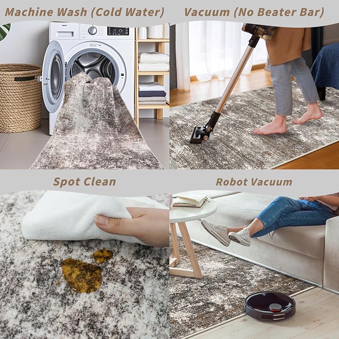 3x6 Non-Slip Washable Entryway Rug - Image 6