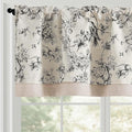 jinchan Linen Valance Curtain for 16 Inch Rustic Farmhouse Country Windows for by JINCHAN