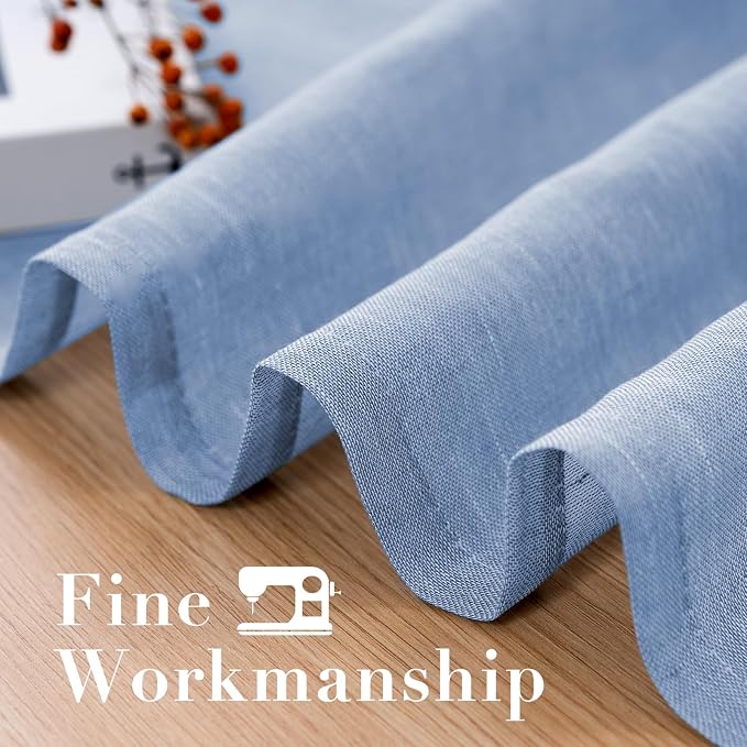 H.VERSAILTEX Linen Curtains 90 inches Long Linen Curtains/Natural Linen Blended - Image 6