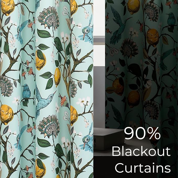 Topfinel 72 Inches Long Floral Curtains - Image 5