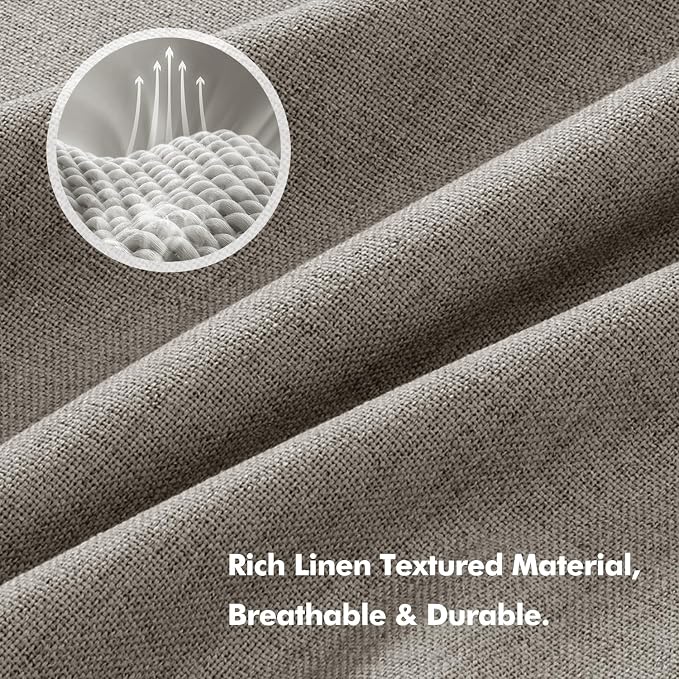 MIULEE 100% Blackout Linen Curtains - Image 3