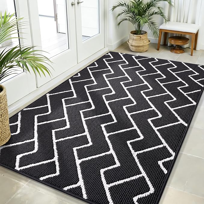 OLANLY Front Door Mat, Non-Slip Rubber Backing, Dirt Resistant and Absorbent by OLANLY