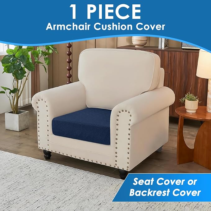 XINEAGE Couch Cushion Covers Seat Cushion Cover Thick Stretch Sofa Slipcovers 1 - Image 3