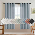 H.VERSAILTEX Linen Curtains Home Decorative Nickel Grommet Curtains Privacy by HVERSAILTEX