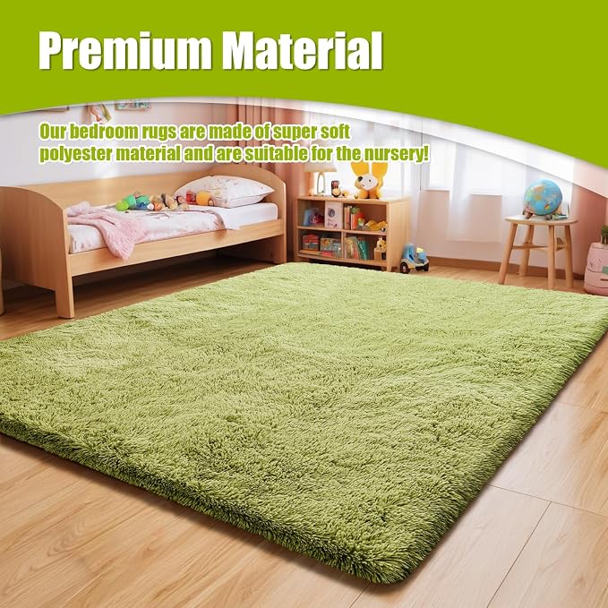 9x12 Fluffy Area Rugs for Living Room, Large Fuzzy Shag Area Rug for Bedroom - Image 7
