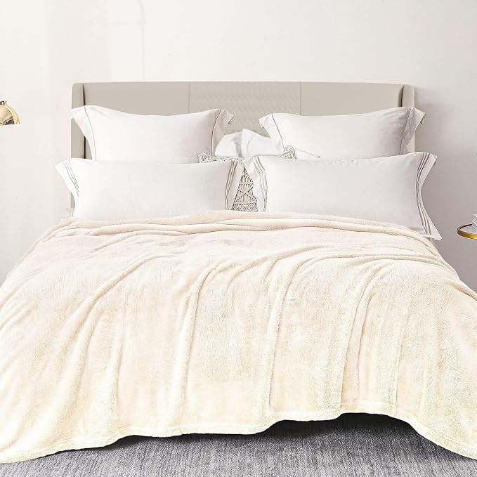 Exclusivo Mezcla Plush Fuzzy Fleece Bed Blanket Queen Size, Super Soft by ExclusivoMezcla